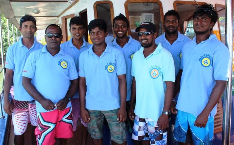 crew of raja & the whales, whale watching sri lanka