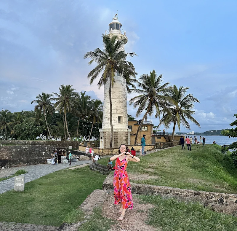 Anja Kainz von sri-tours im Galle Fort